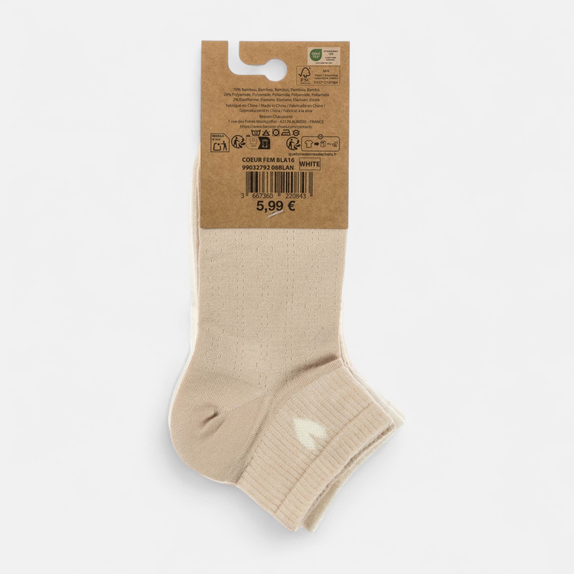 Chaussettes Femme blanc