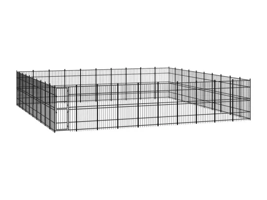 Chenil cage enclos pac noire 960 x 960 x 200 cm 02_0041891