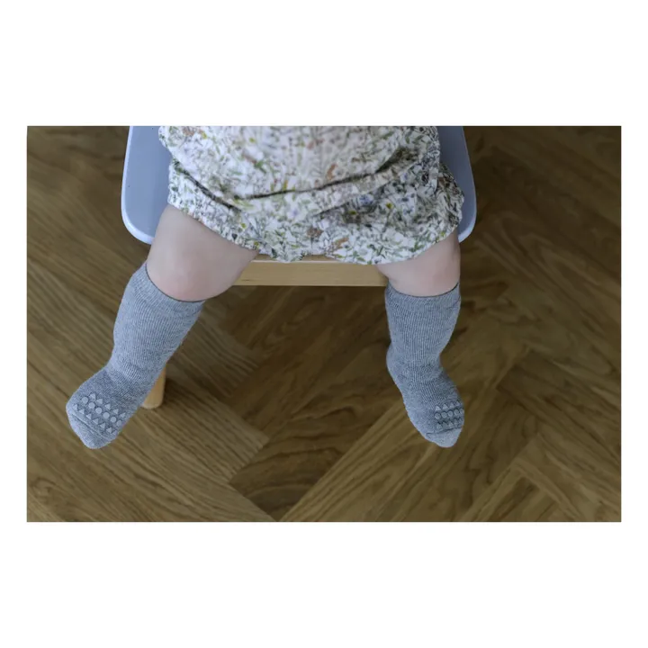 GOBABYGO Chaussettes Anti-Dérapantes | Gris