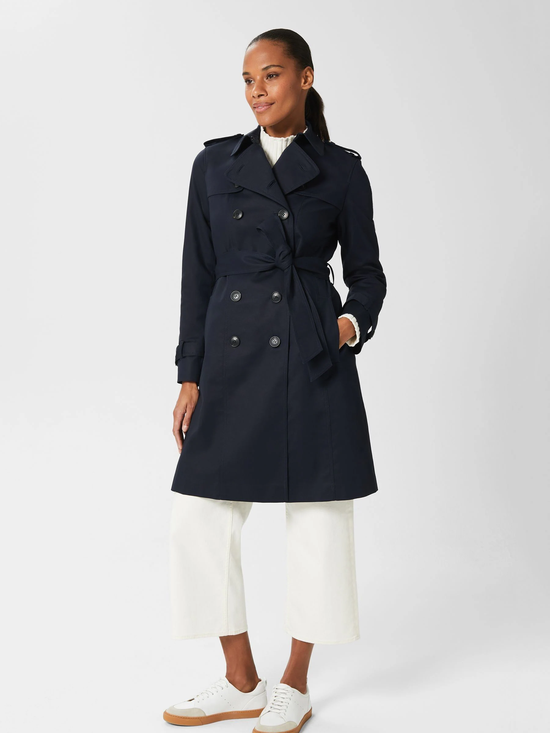 Blauw - Hobbs Saskia trenchcoat