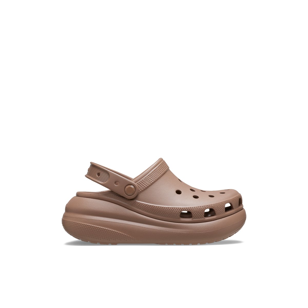 CROCS-Classiccrush-Sabots - Talon plat - Marron Clair