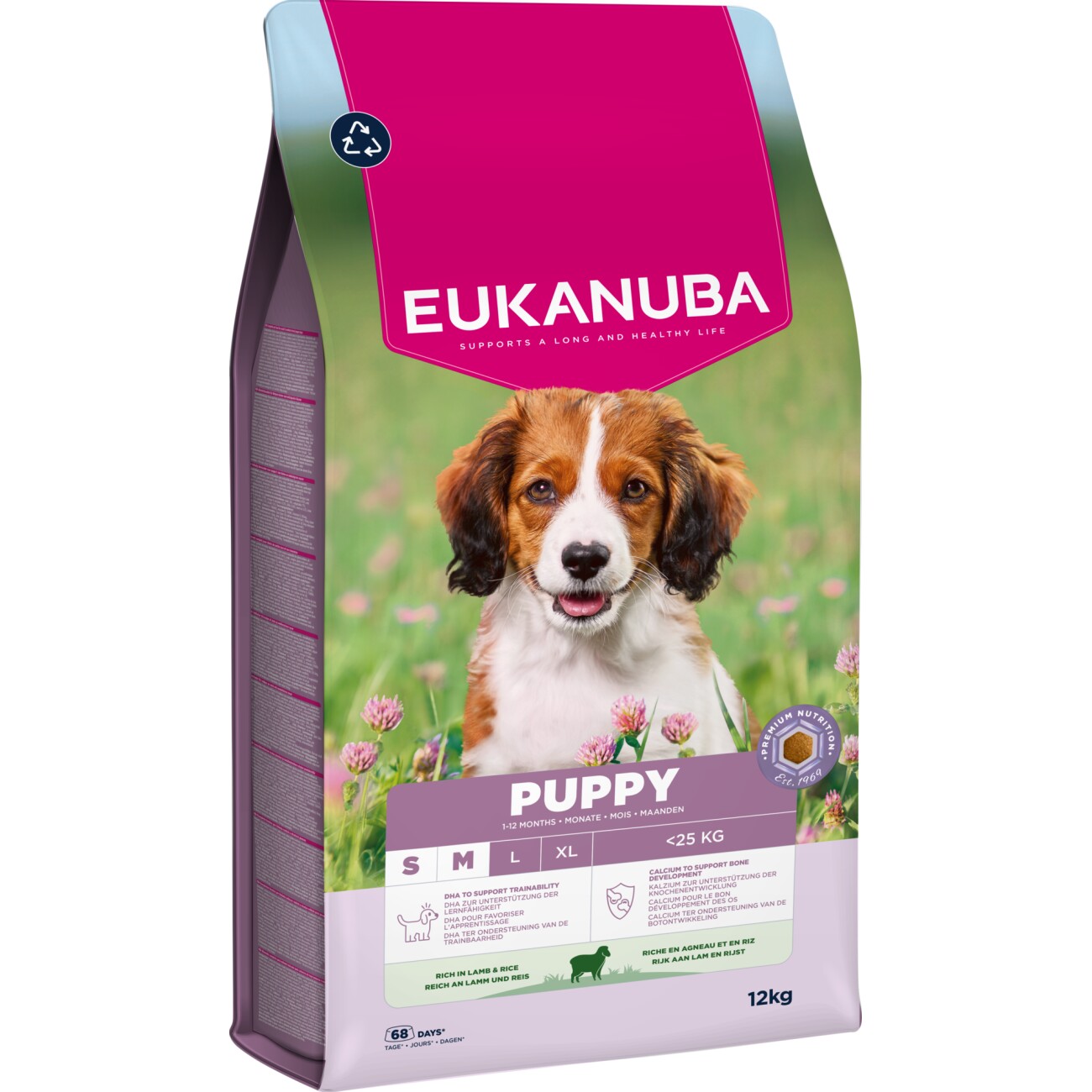 EUKANUBA Trockenfutter Hund, Junior, klein/mittelgroß, Lamm 12kg