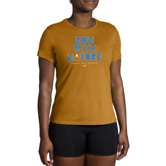Brooks Dame T-shirts Distance Short Sleeve 2.0 Orange