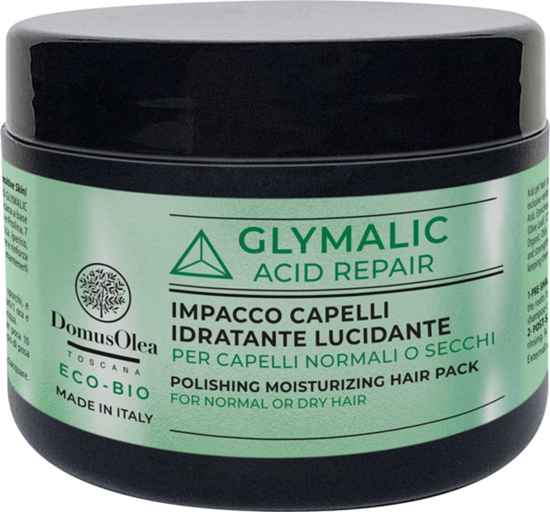 Domus Olea Toscana  GLYMALIC Acid Repair Haarmaske Feuchtigkeit & Glanz, 250 ml