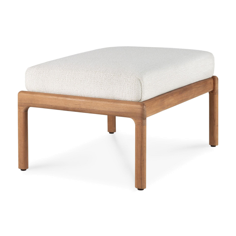 Ethnicraft Jack outdoor voetenbank teak gebroken wit