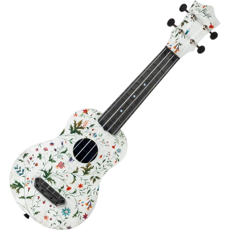 Flight Ultra Travel Series UTS-40 Flower kunststof sopraan ukelele met hoes
