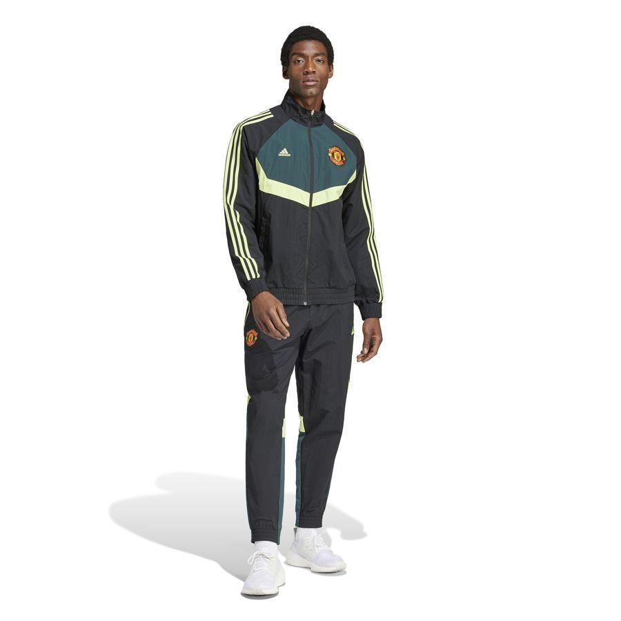 Manchester United Bas de Survêtement Woven - Noir/Vert/Jaune