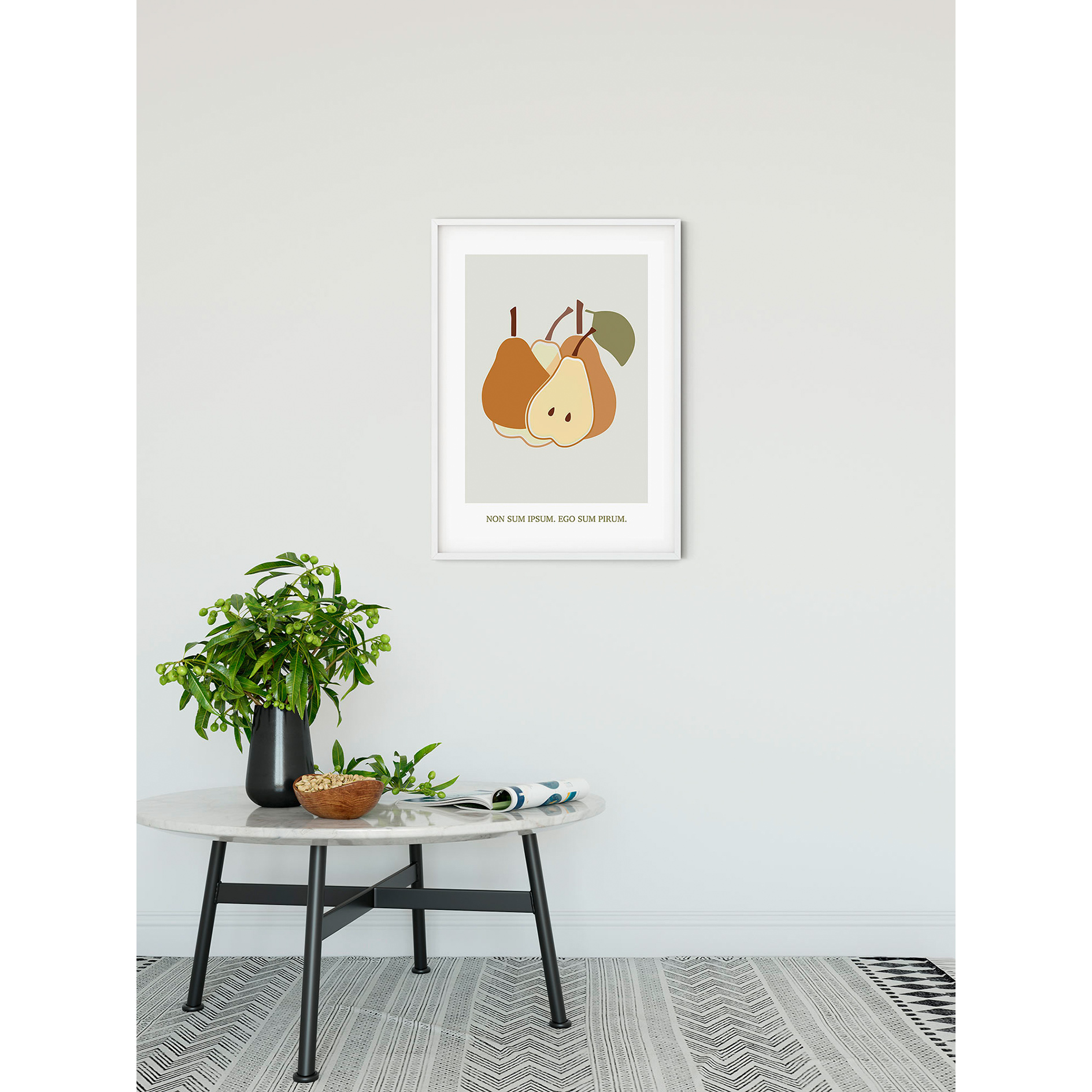 Wandbild CULTIVATED PEARS - 50x70 cm