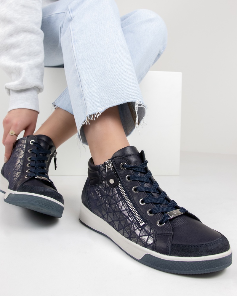 Ara Rome high Hoge sneakers  - blauw