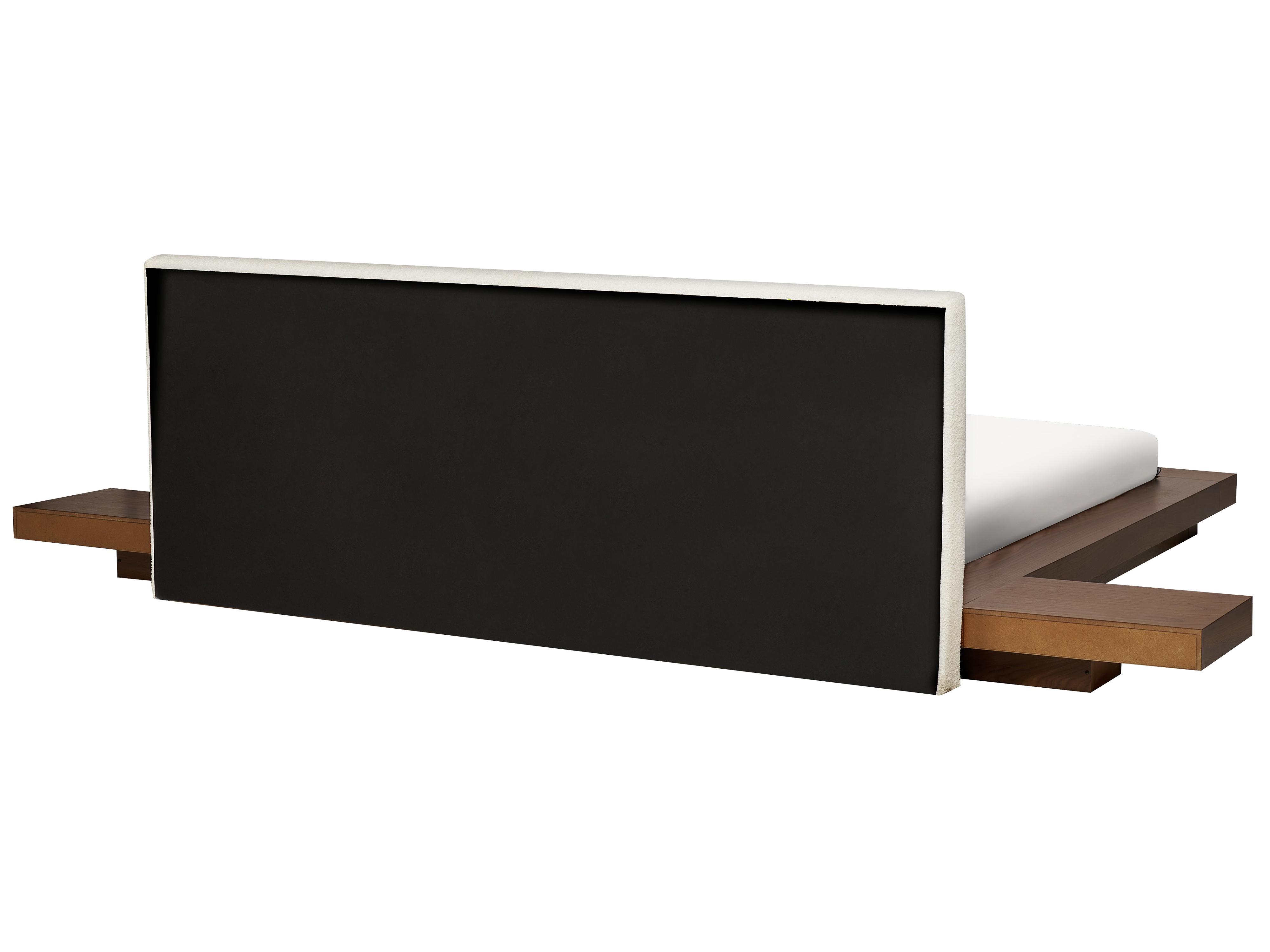 Waterbed Bouclé ZEN 180 x 200 cm Bruin essenhout