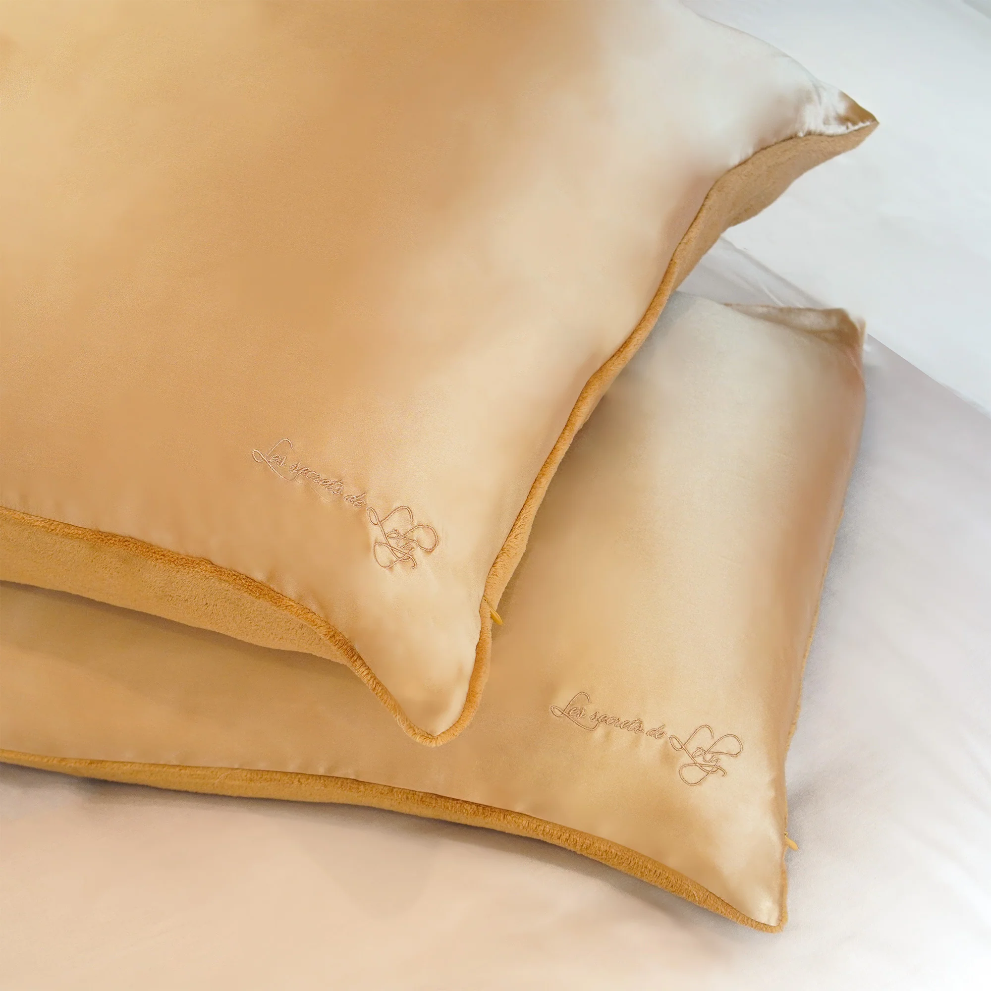 Kiss Pillow Caramel - Taie d'oreiller anti-frisottis