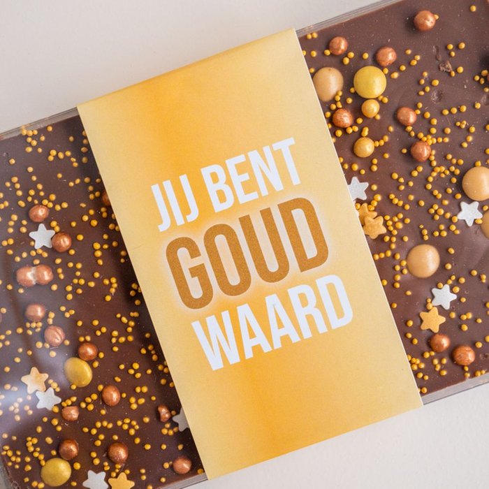 Veel Liefs | Choco Bar | Goud Waard | 225g