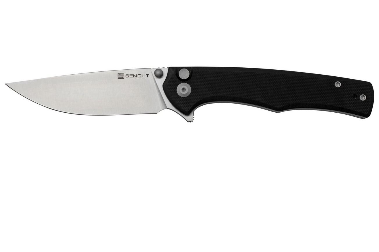 SENCUT Crowley S21012-4 Satin, Black G10, zakmes