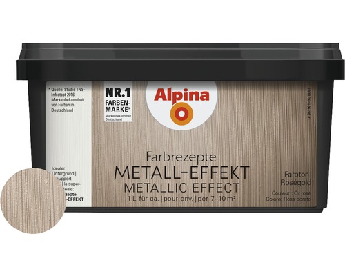 Alpina Color Recepten Effect Glaze Metallic Effect Rose Gold 1 l