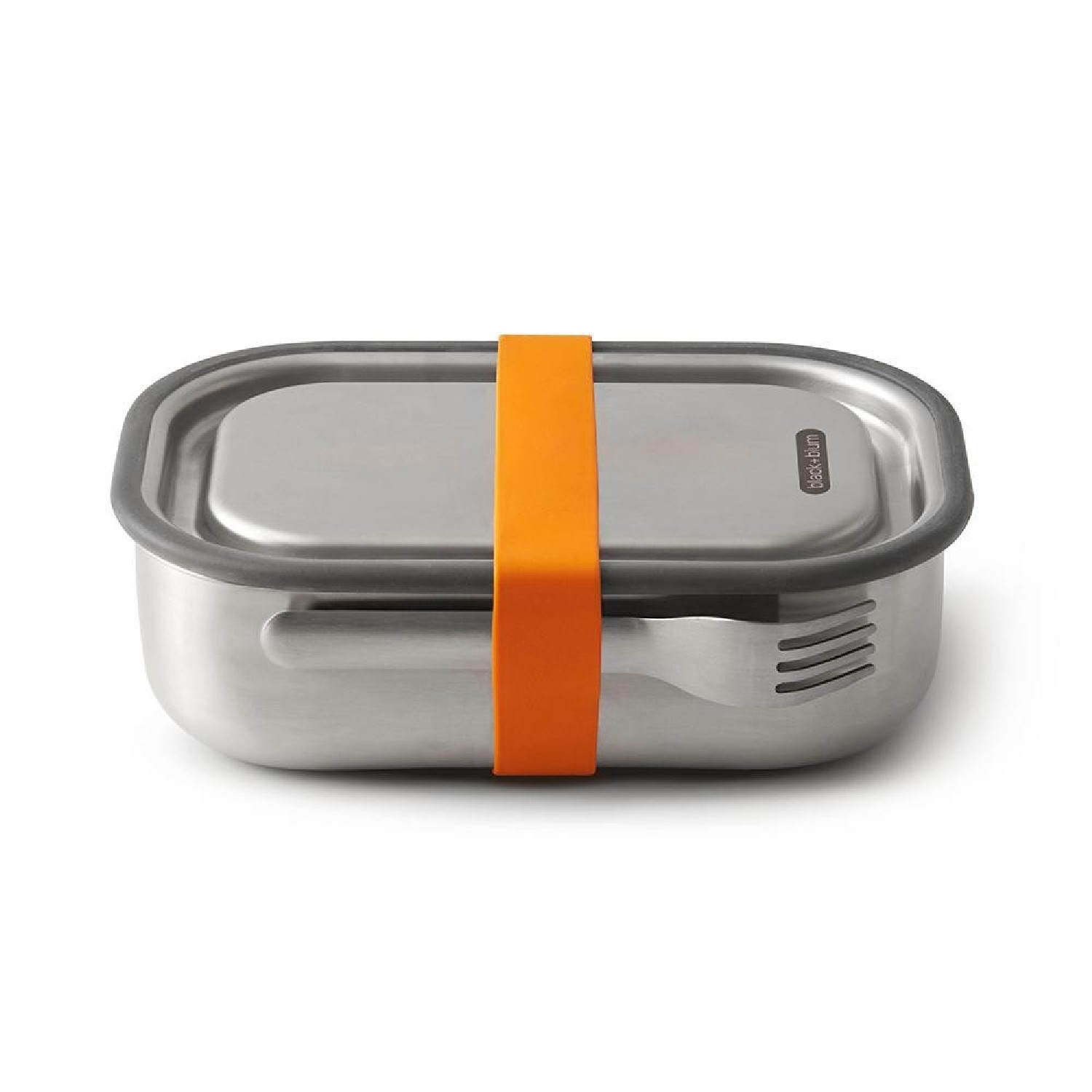 Black   Blum Edelstahl-Lunchbox Black Blum orange