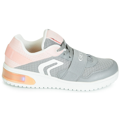 Geox - J XLED GIRL - Gris / Rose / LED