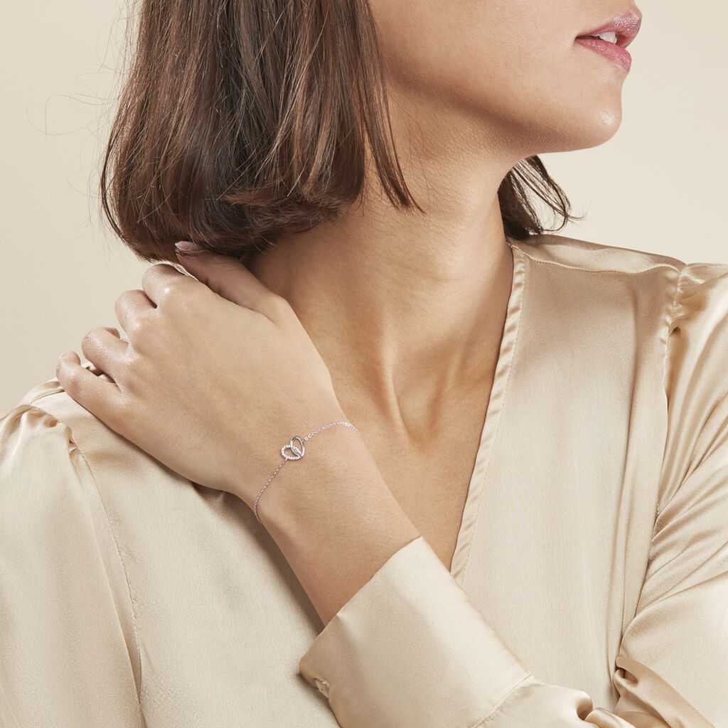 Bracelet Guilia Argent Blanc Oxyde De Zirconium
