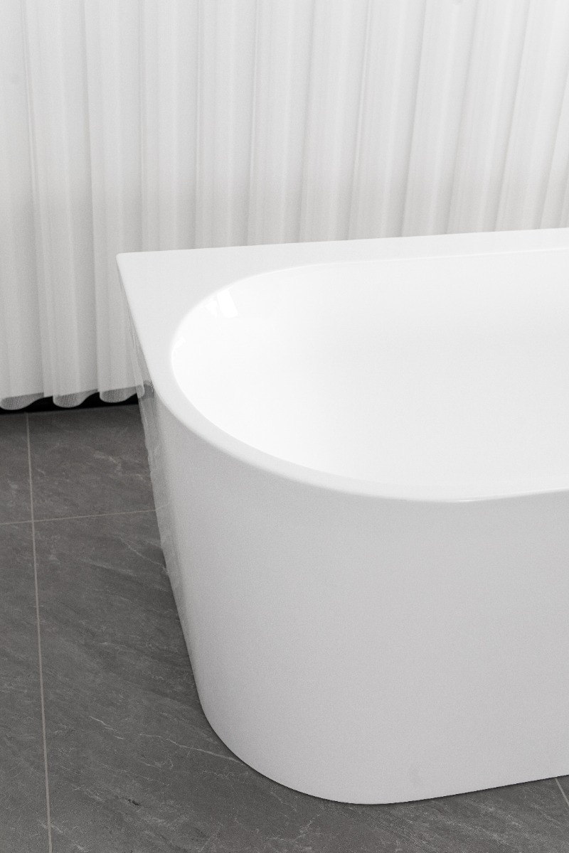 Badstuber Elise hoekbad rechts 180x80cm wit