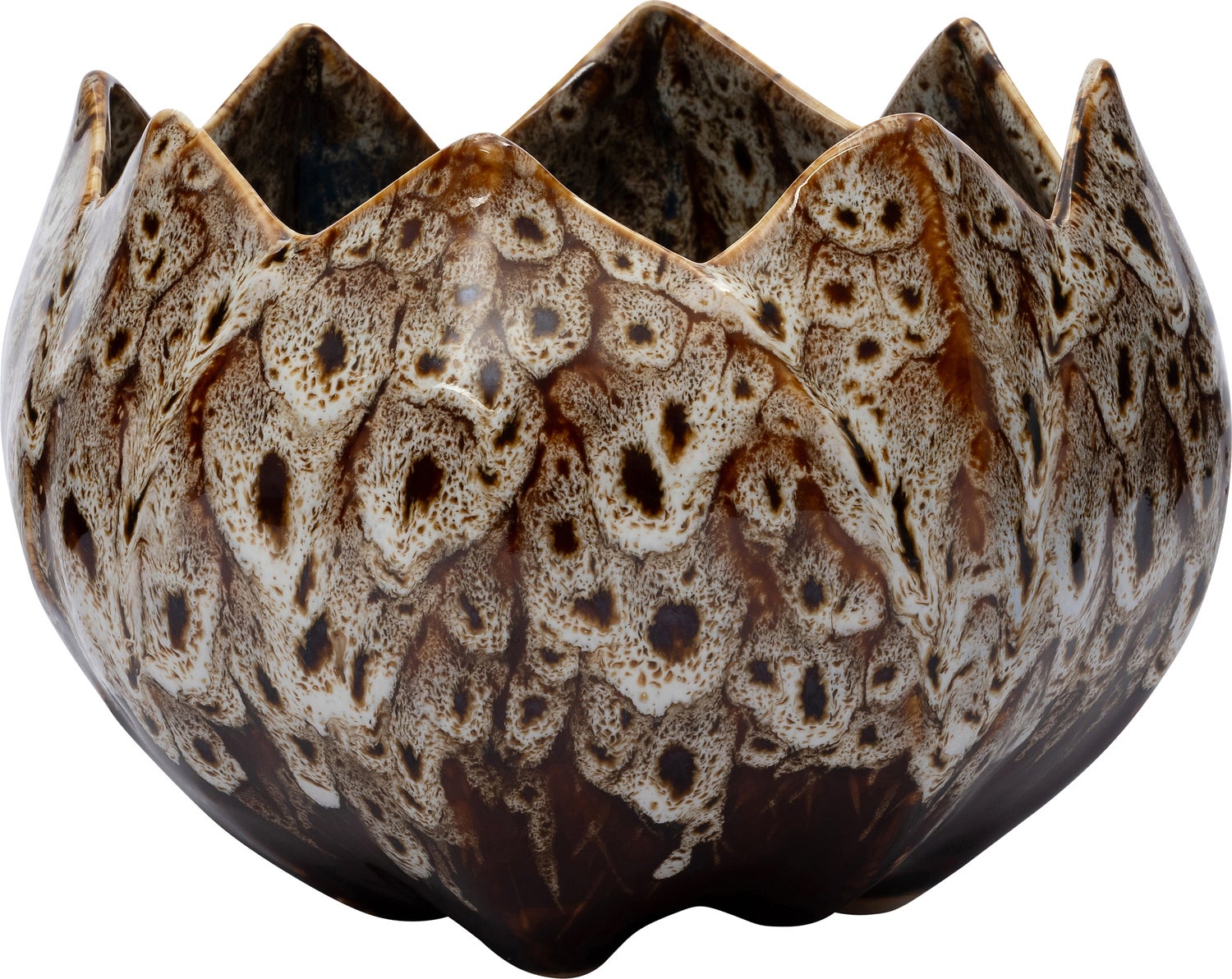 Intratuin bloempot Liora bruin D 18 H 13 cm