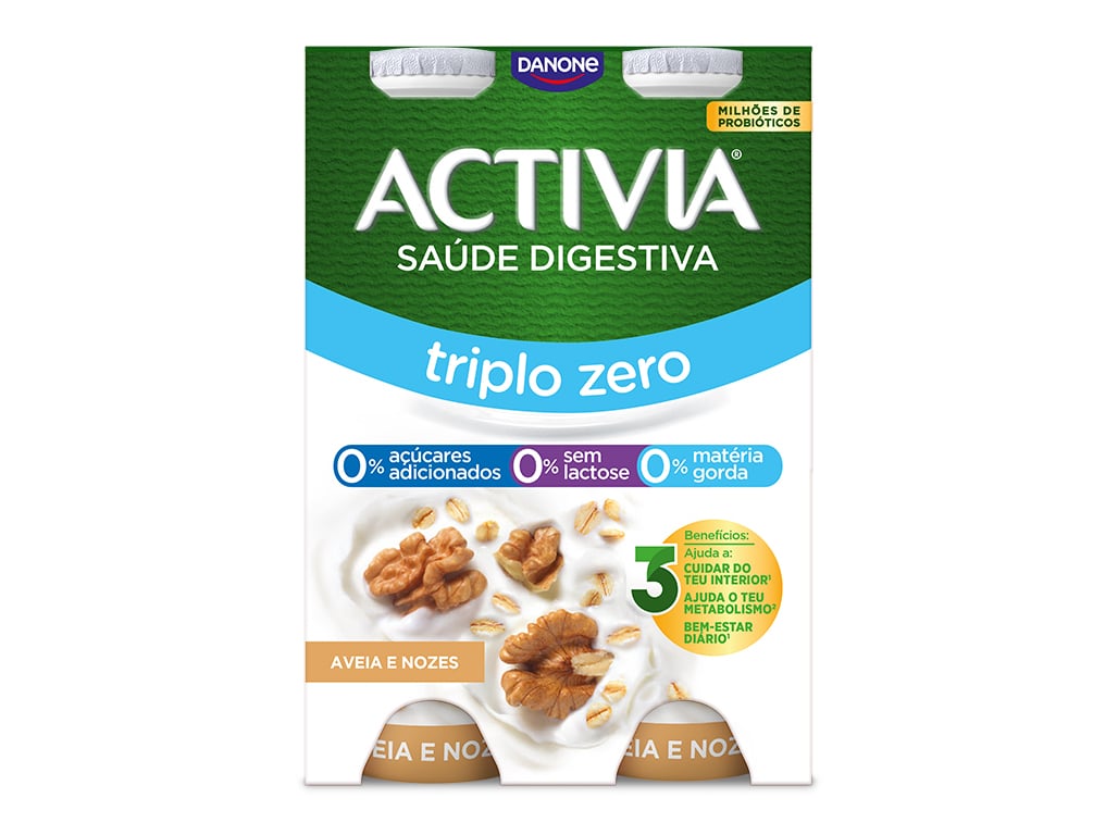 BIFIDUS LÍQUIDO ACTIVIA AVEIA NOZ 000% 4X155G