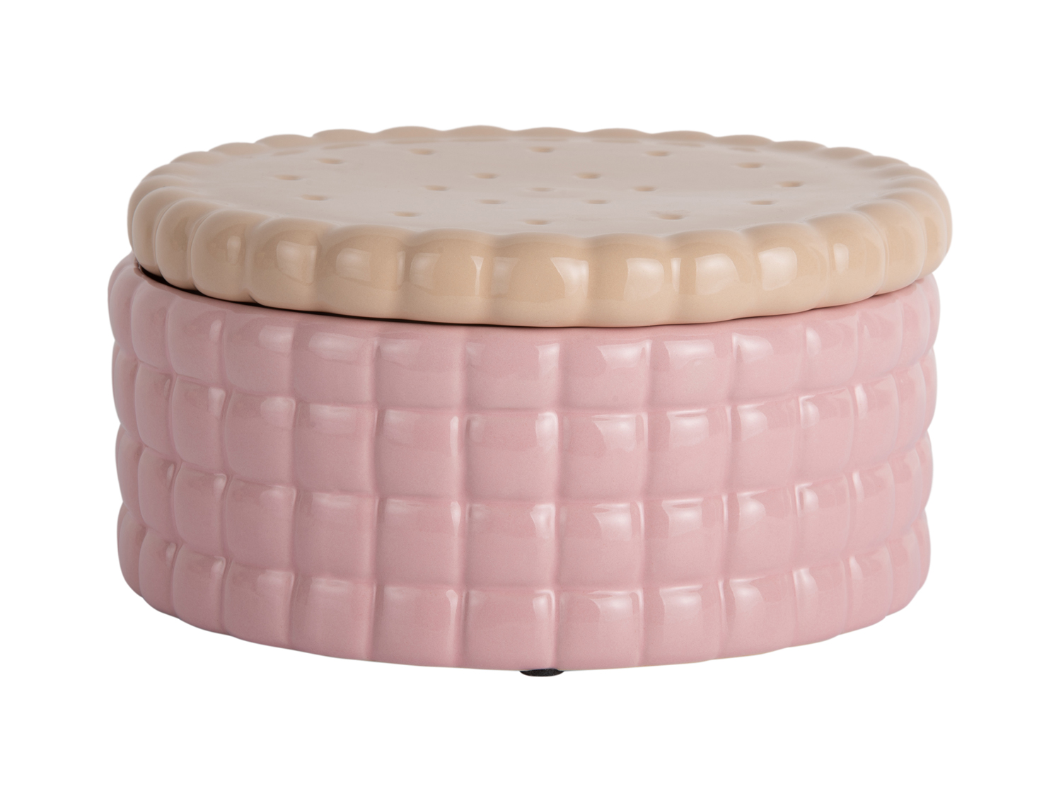Voorraadpot Biscuit Box groot zacht roze