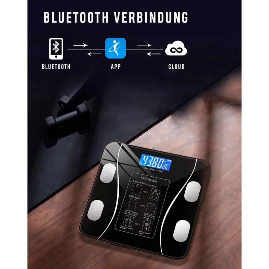 Sport-Knight® Körperanalysewaage Bluetooth Pink