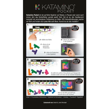 Asmodee Gigamic Katamino Pocket (Deutsche Monoausgabe)