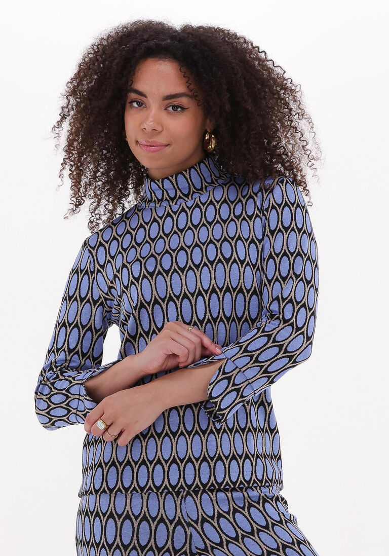 ANA ALCAZAR lichtblauwe ana alcazar t-shirt pullover turtleneck