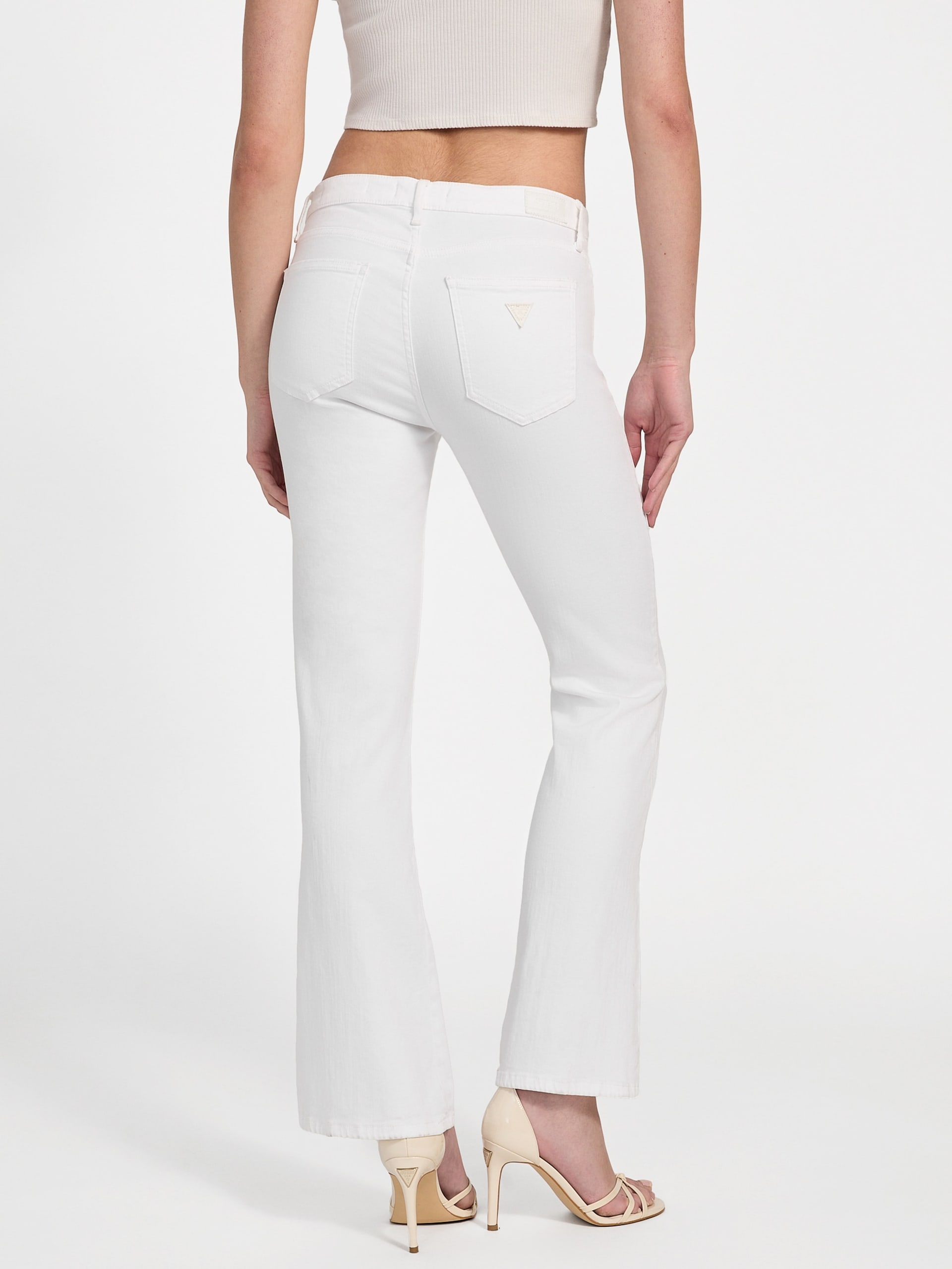 Calça jeans boca de sino sexy