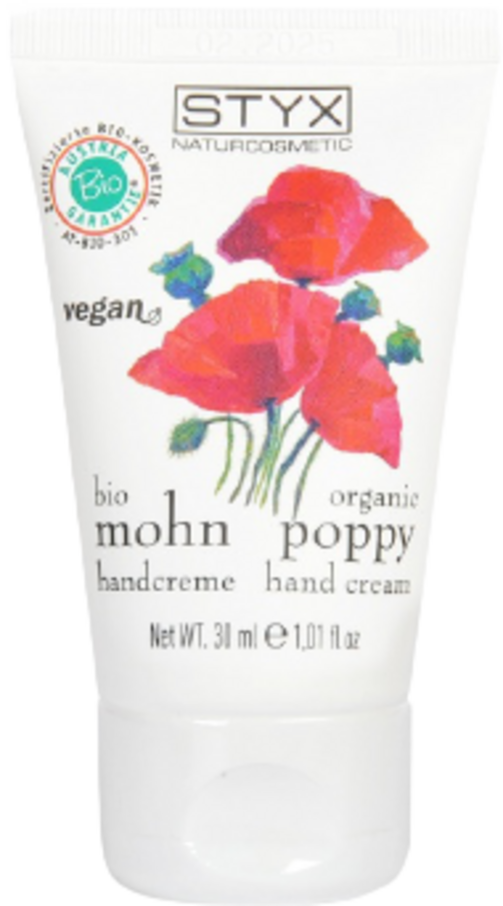 STYX  Mohn Handcreme Bio, 30 ml