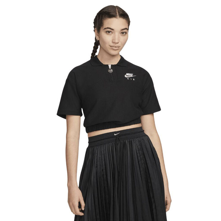 Nike air women's pique polo Black/white