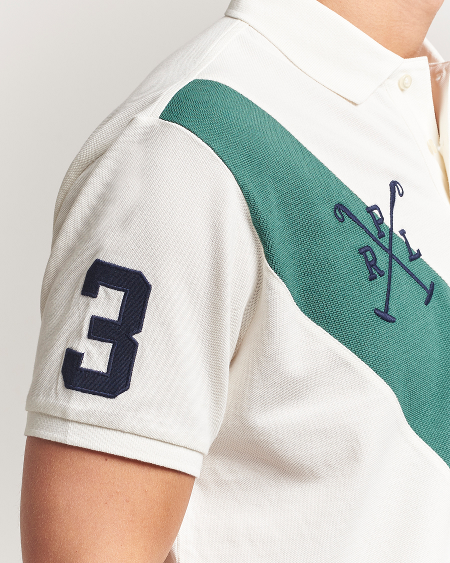 Polo Ralph Lauren Custom Slim Diagonal Stripe Polo Nevis/Washed Forest