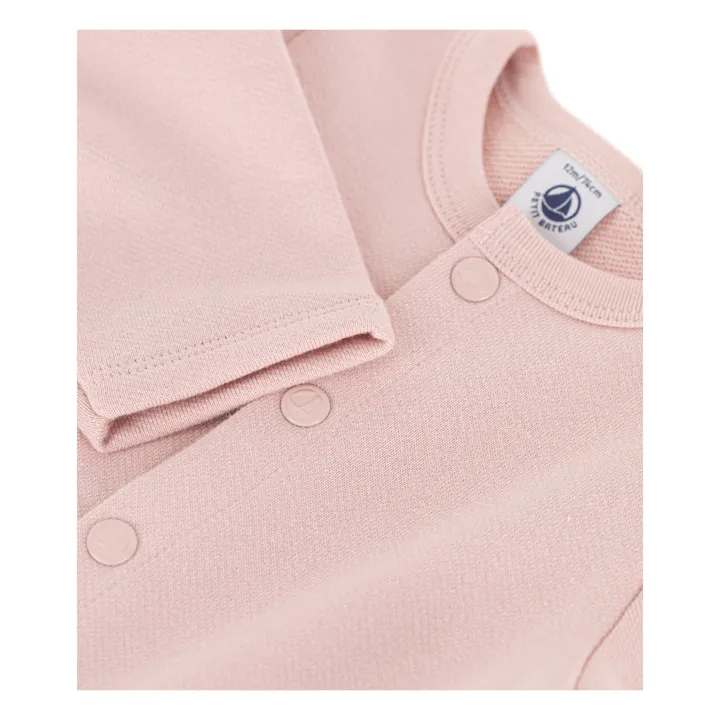 Petit Bateau Cardigan en Molleton | Rose pâle