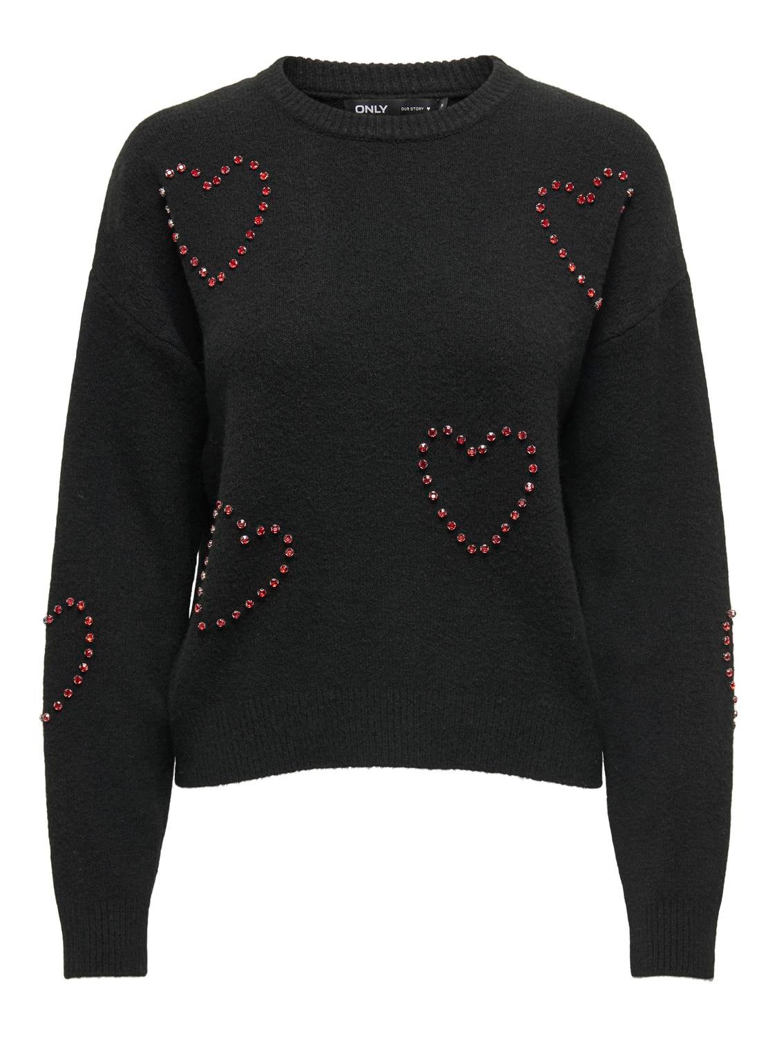 ONLDAISY Strickpullover Black