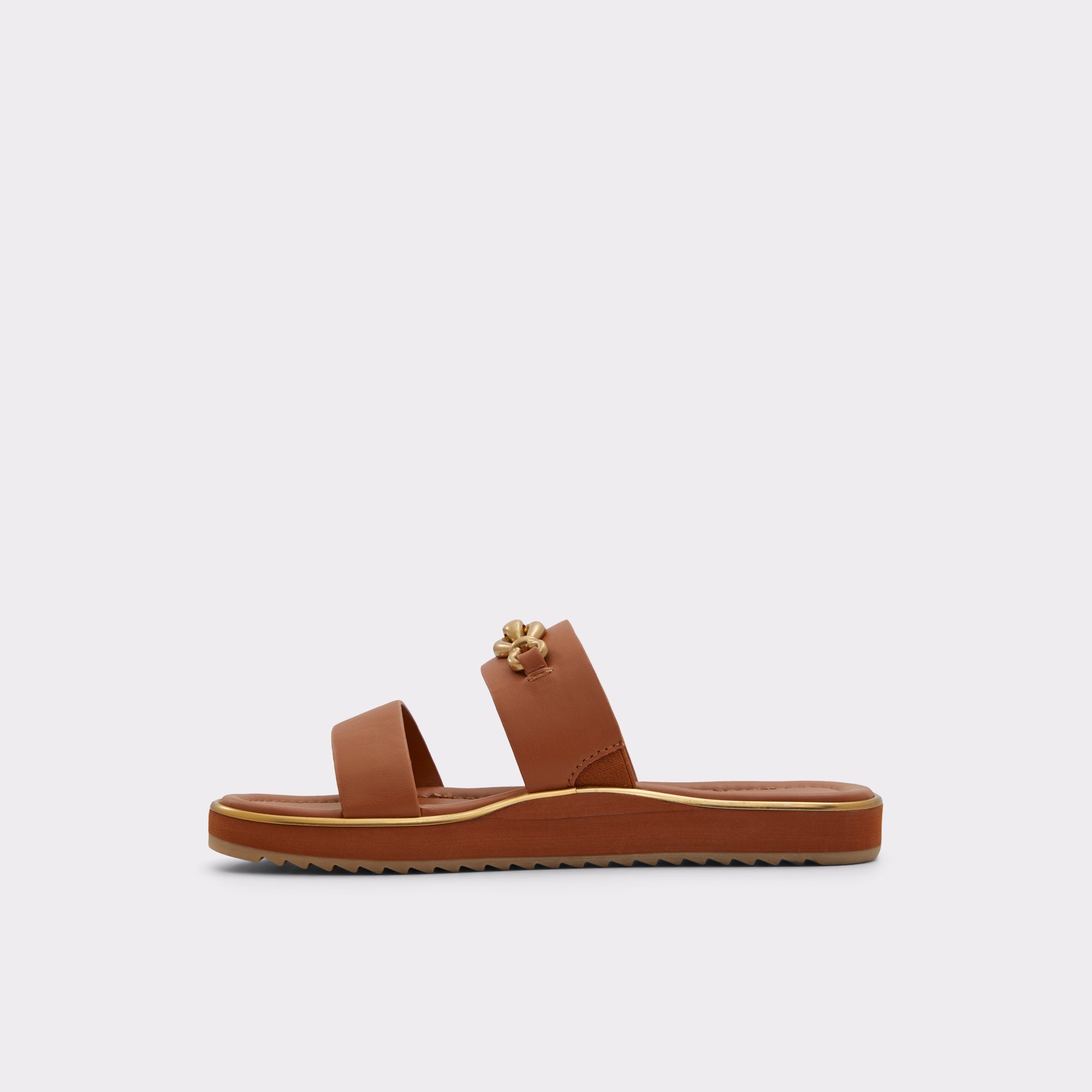 Smolyan Medium Brown Women Flat Sandals
