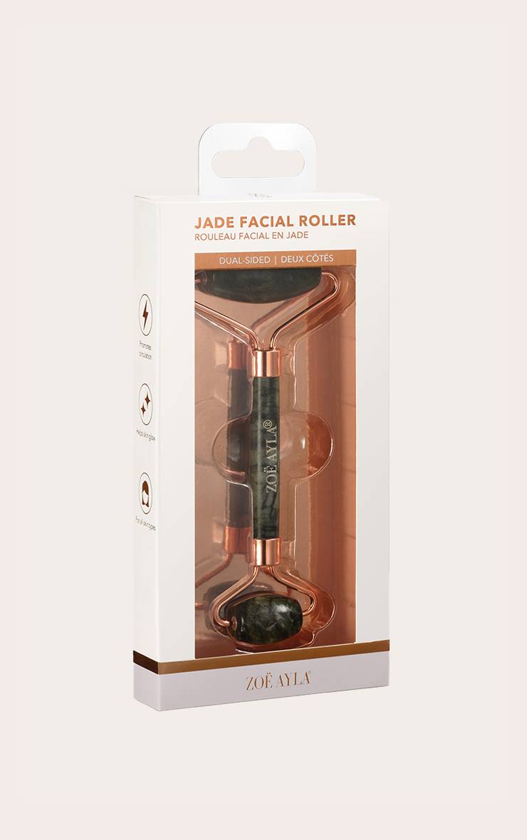 Green Rouleau De Massage Facial En Cristal De Jade Zoe Ayla