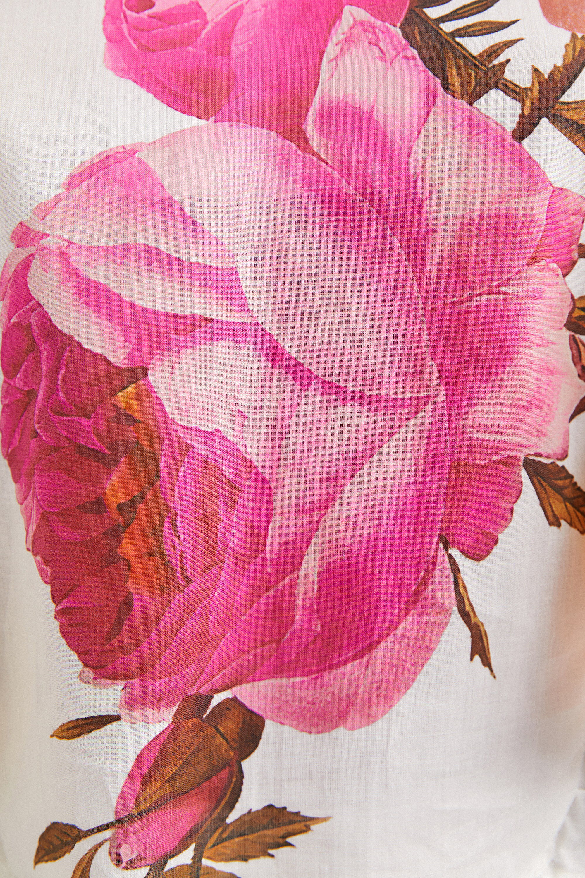 Blouse à fleurs M. Christian Lacroix