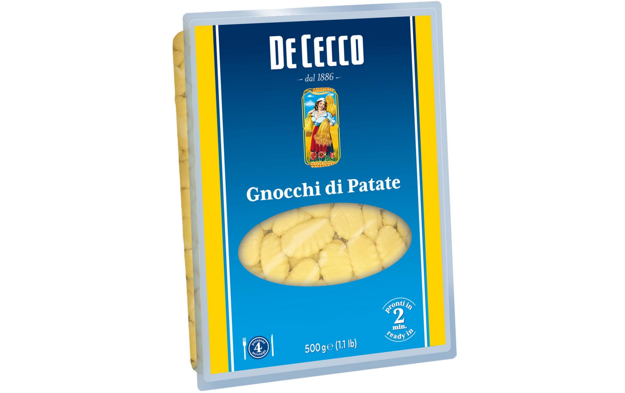 Teigwaren Gnocchi di patate 500 gDeftige Delikatesse aus Kartoffeln und Hartweizenmehl