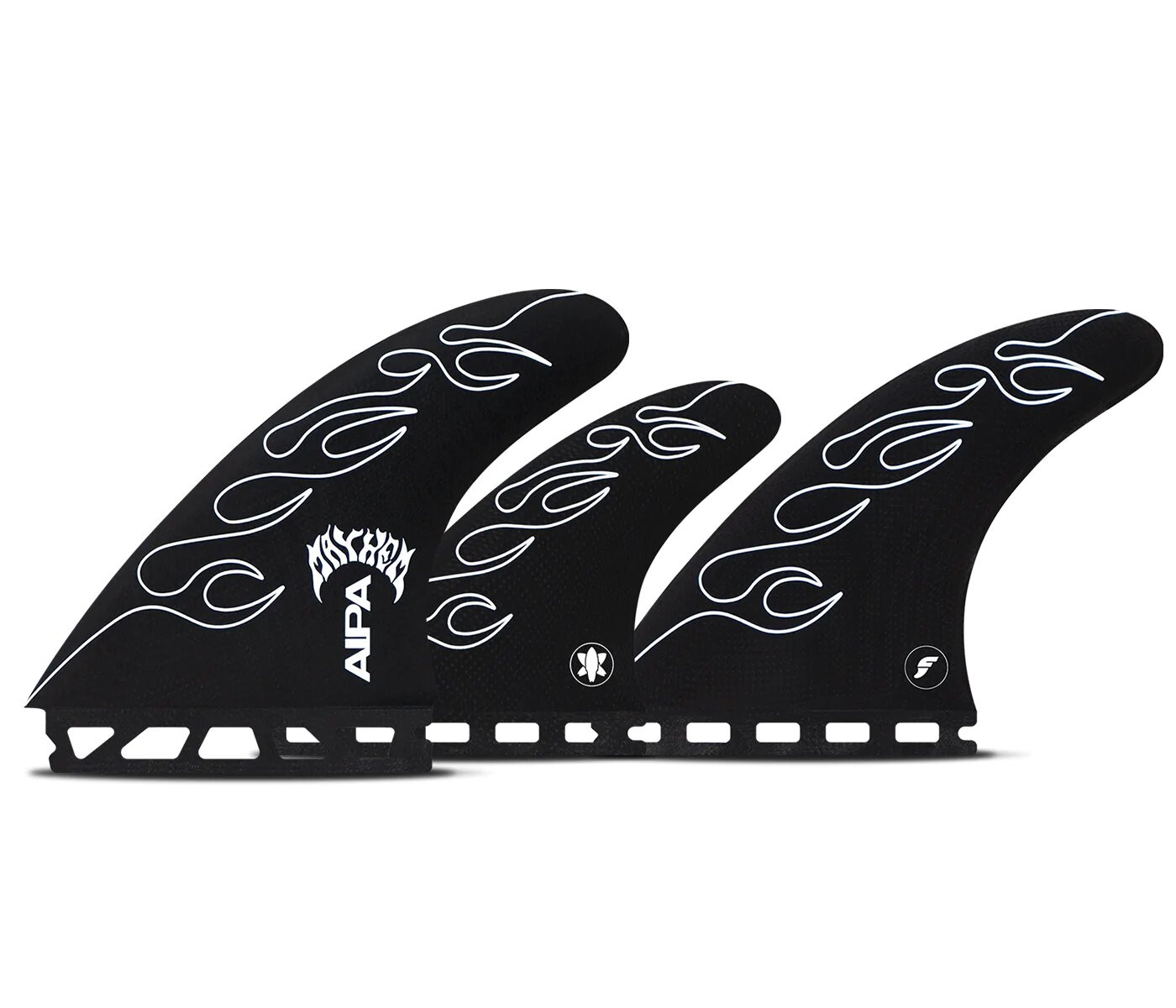 Futures AIPA X Mayhem Torches Fiberglass- Black White - Combo - L