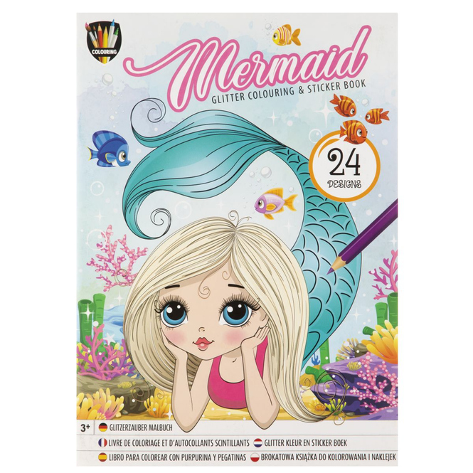 Malbuch - Glitzerzauber - 1 Stück