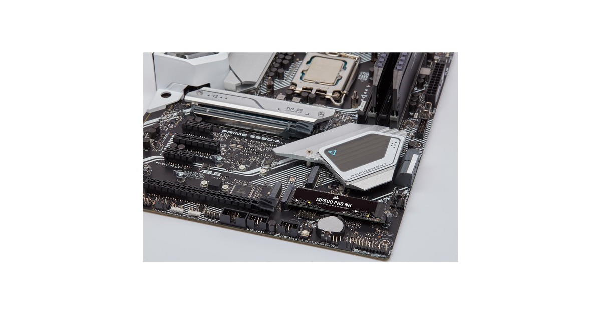 CorsairMP600PRO NH PCIe 4.0 NVMe M.2, 1 TB SSD  (CSSD-F1000GBMP600PNH, PCIe Gen 4.0 x4, NVMe 1.4, M.2 2280)