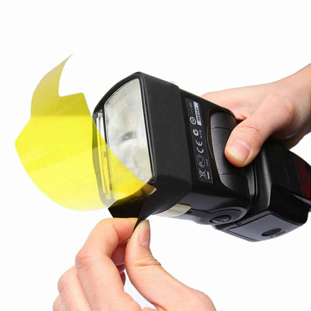 (20er Set) 15x6cm Farbfilter Farbkorrektur Gel Folien für Fotostudio Licht (Stroboskop) / Blitzlicht und LED-Leuchten