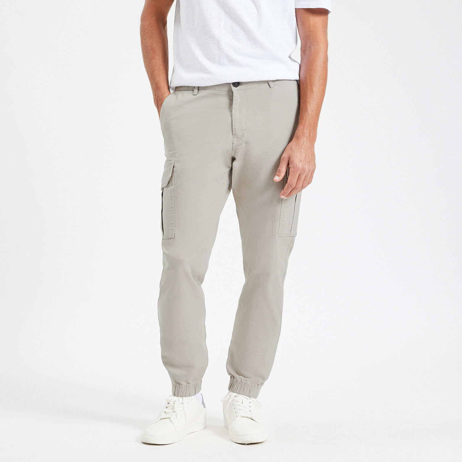 Pantalon cargo Blanc