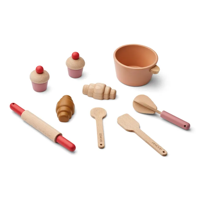 Liewood Set pour cuisiner Lisbeth en bois | Rose