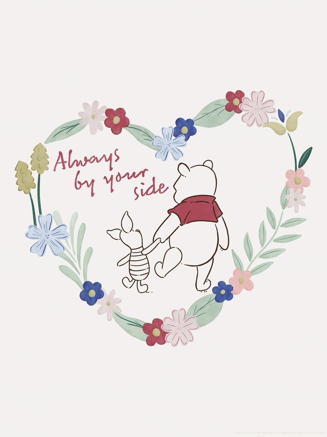 Komar Wandbild »Disney Winnie the Pooh Always by your Side« Disney Set, 1 Stk. tlg. 30 x 40 cm (Breite x Höhe) - Kinderzimmer, Dekoration