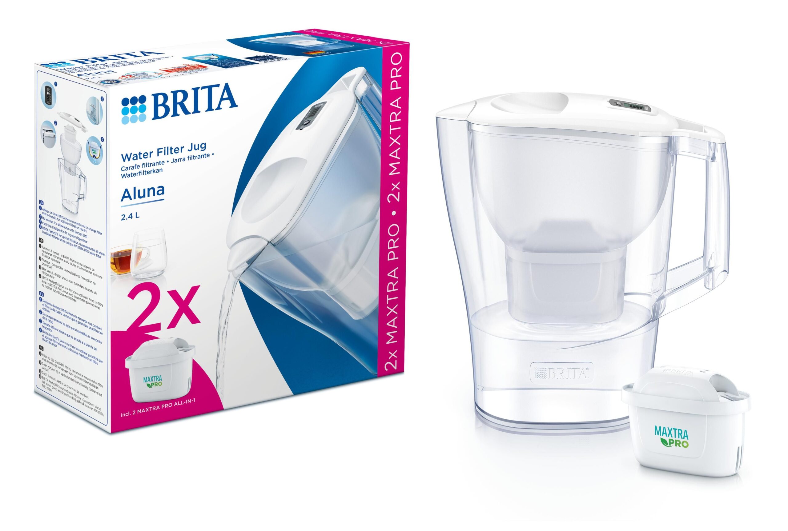 Brita Waterfilterbundel Aluna Cool White (1 stuk)