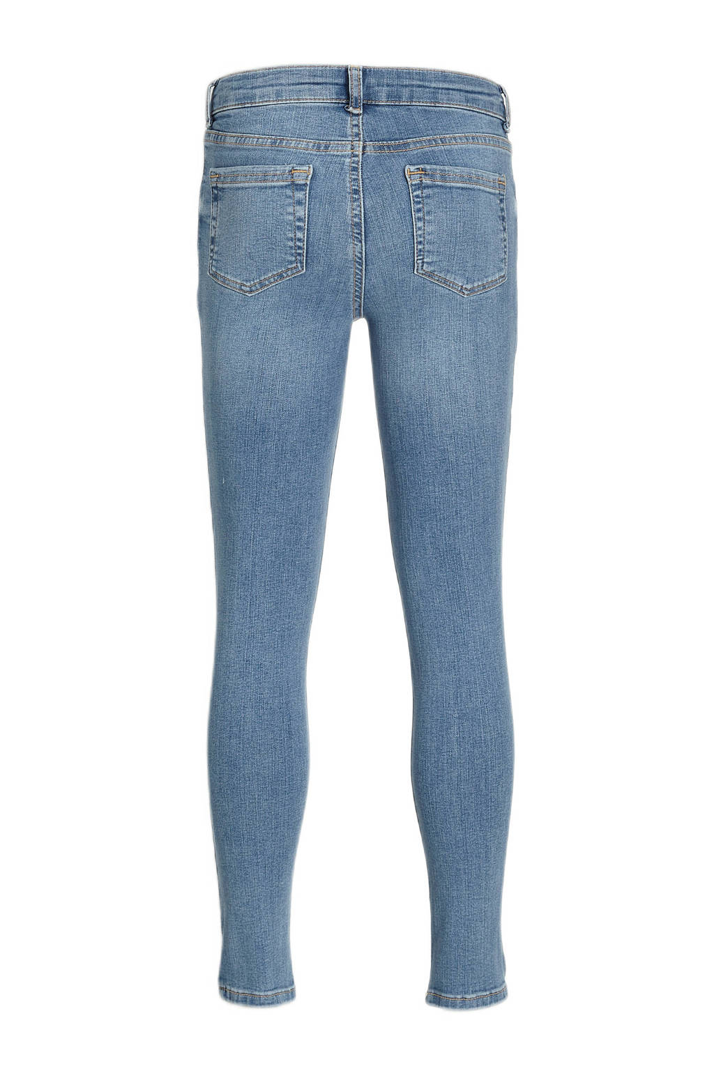 PIECES KIDS high waist slim fit jeans LPRUNA light denim