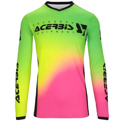 Maillot cross Acerbis MX J-TRACK STABI 2024 - Rose / Jaune