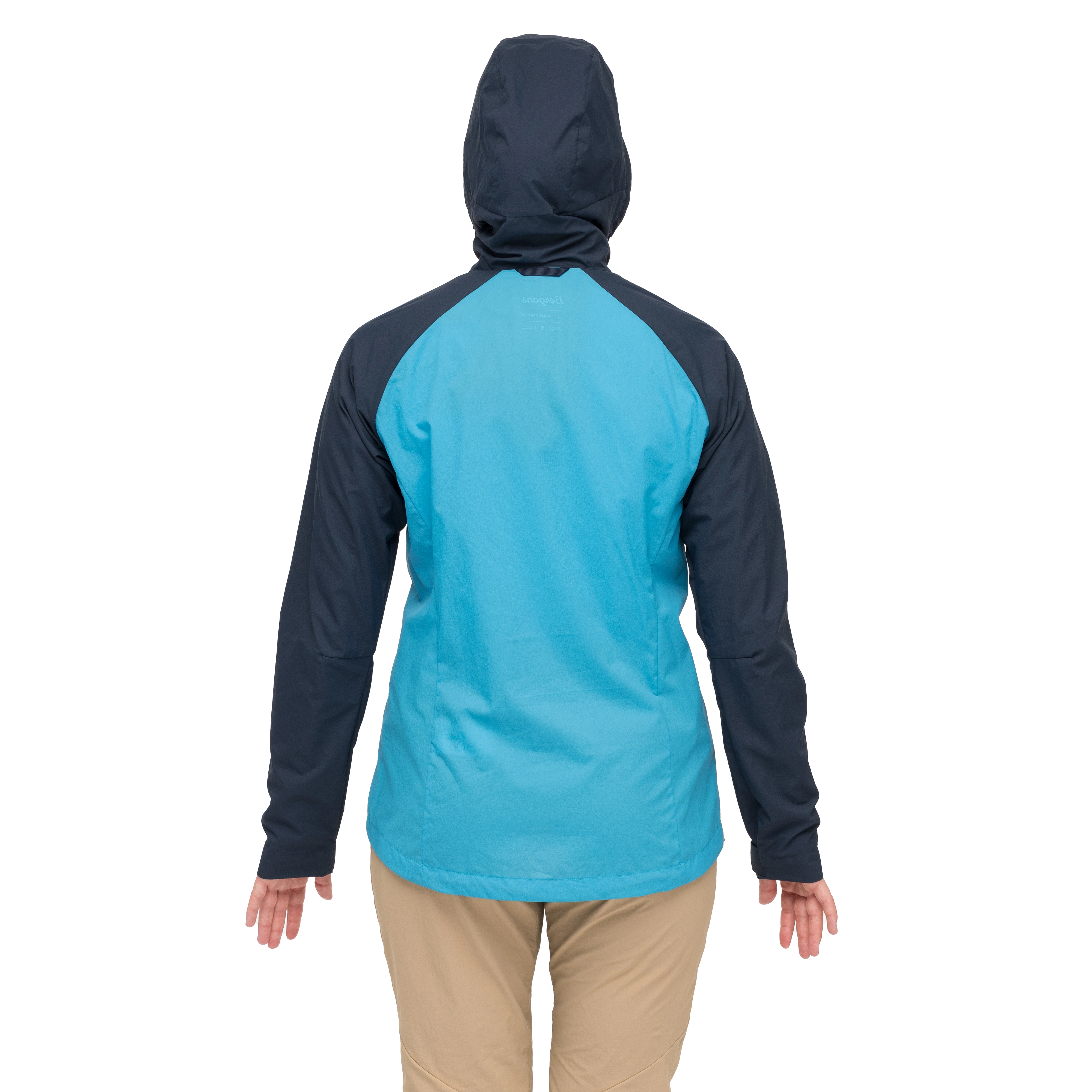 Rabot Windbreaker Jacket Women Aqua Lagoon / Navy Blue