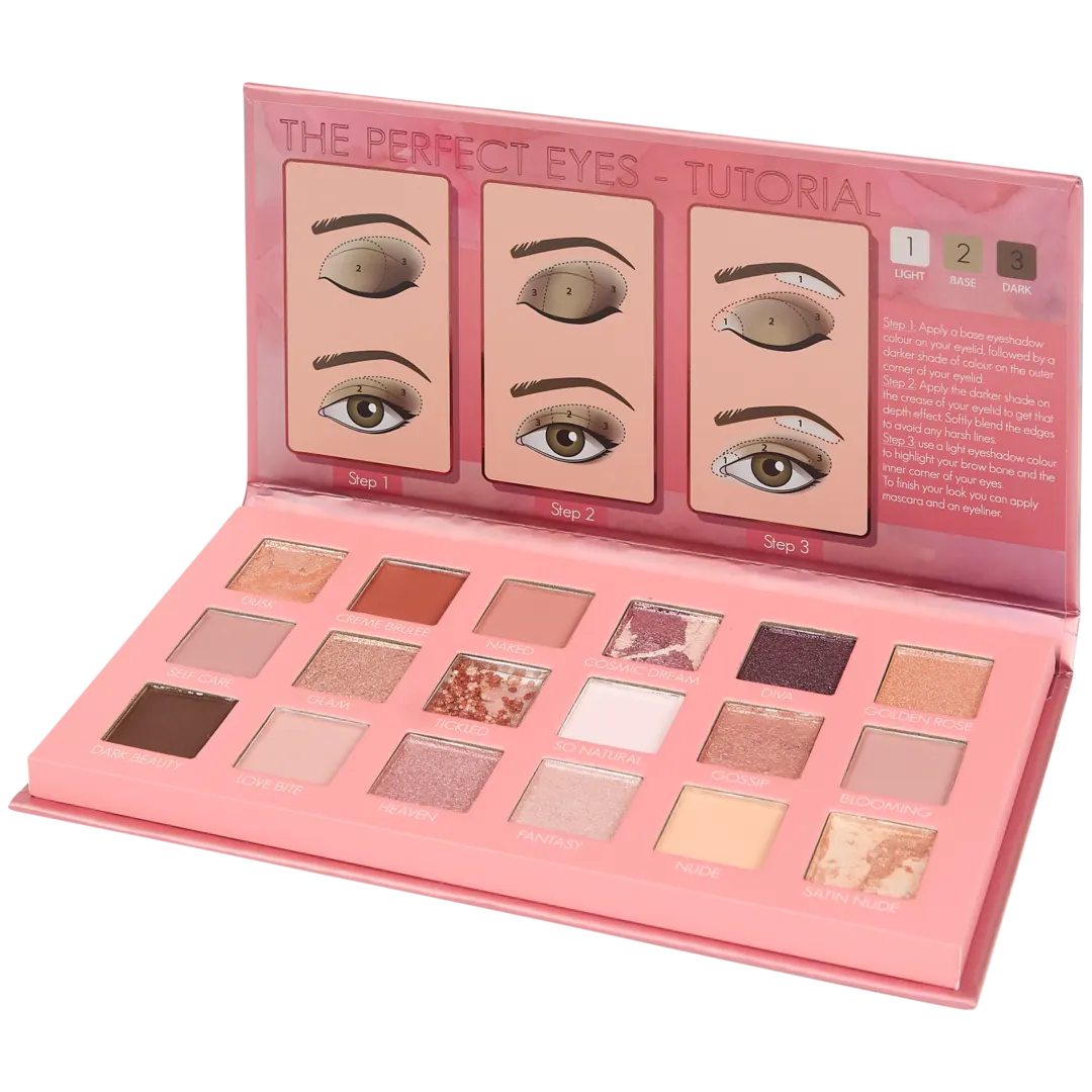 FAB Factory oogschaduwpalette 18 kleuren